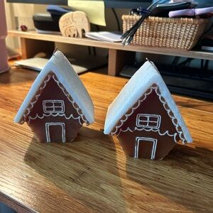 Gingerbread House Candles set pottery barn inspired